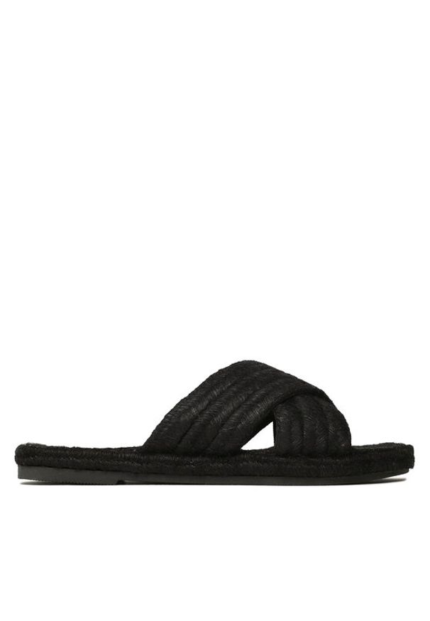 Manebi Espadryle Yute Rope Rope Sandals S 9.6 Y0 Czarny. Kolor: czarny