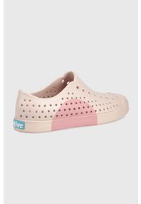 Native tenisówki Jefferson Block damskie kolor różowy. Nosek buta: okrągły. Kolor: różowy. Szerokość cholewki: normalna
