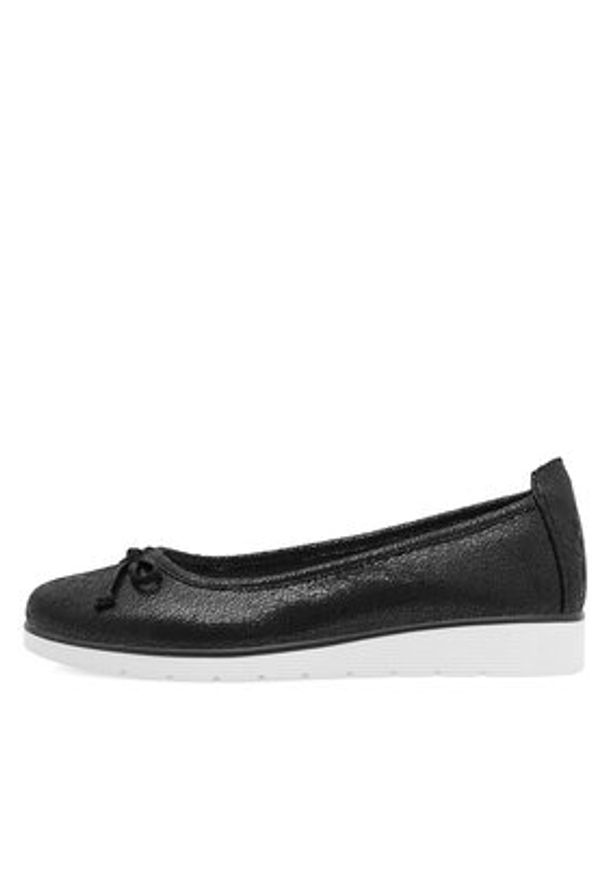 Clara Barson Baleriny WYL3650-3 Czarny. Kolor: czarny. Materiał: skóra