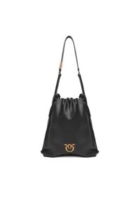 Pinko - PINKO Torebka Slouchy Classic Bag PE 25 PLTT 104359 A270 Czarny. Kolor: czarny. Materiał: skórzane