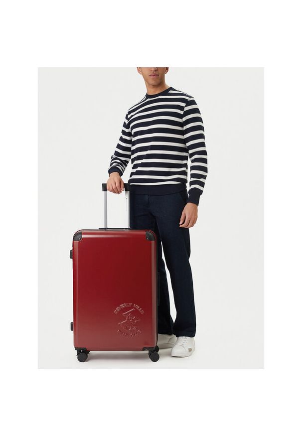 Walizka duża Beverly Hills Polo Club. Kolor: czerwony