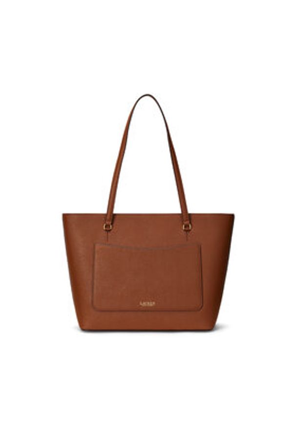 Lauren Ralph Lauren Torebka 431924351002 Brązowy. Kolor: brązowy. Materiał: skórzane