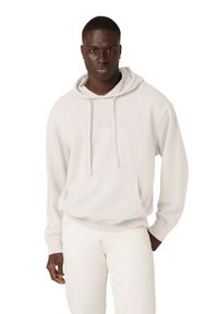 Guess - GUESS Beżowa bluza męska Finch Terry, Rozmiar L. Kolor: biały. Materiał: bawełna. Styl: klasyczny #3