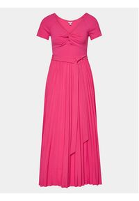 Guess Sukienka codzienna WBGK86 WE6D1 Różowy Regular Fit. Okazja: na co dzień. Kolor: różowy. Materiał: syntetyk. Typ sukienki: proste. Styl: casual #5