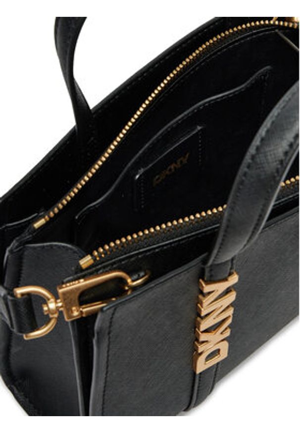 DKNY Torebka Avril R43EYG56 Czarny. Kolor: czarny. Materiał: skórzane