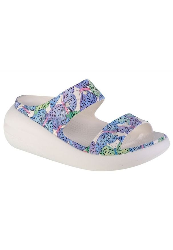 Kalapki Crocs Classic Crush Butterfly Sandal W 208247-94S wielokolorowe. Okazja: na plażę. Kolor: wielokolorowy. Materiał: materiał. Wzór: kolorowy