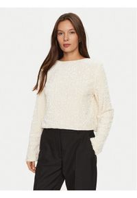 only - ONLY Bluzka Lanika 15339412 Écru Regular Fit. Materiał: syntetyk #1