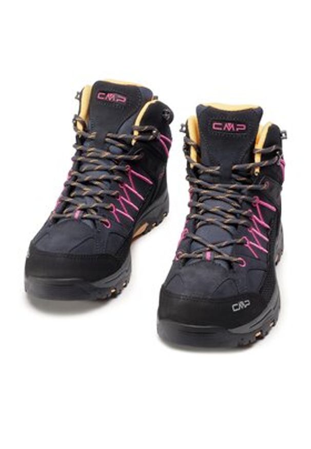 CMP Trekkingi Kids Rigel Mid Trekking Shoes Wp 3Q12944J Czarny. Kolor: czarny. Materiał: skóra, zamsz. Sport: turystyka piesza