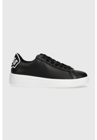 Guess sneakersy REYHAN kolor czarny FL7RYH ELE12. Kolor: czarny. Materiał: skóra, guma. Obcas: na platformie #1