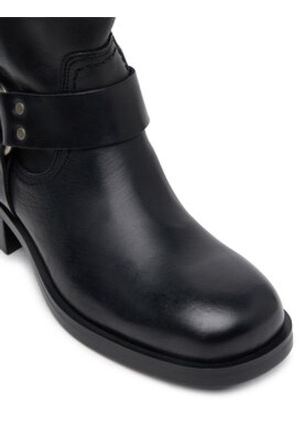 Tommy Jeans Botki Tjw Biker EN0EN02811 Czarny. Kolor: czarny. Materiał: skóra