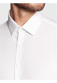 Calvin Klein Koszula Dash Print K10K110935 Biały Slim Fit. Kolor: biały. Materiał: bawełna. Wzór: nadruk #5