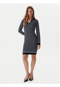 Guess Sukienka dzianinowa W5BK25 Z3JD2 Granatowy Slim Fit. Kolor: niebieski. Materiał: syntetyk #5