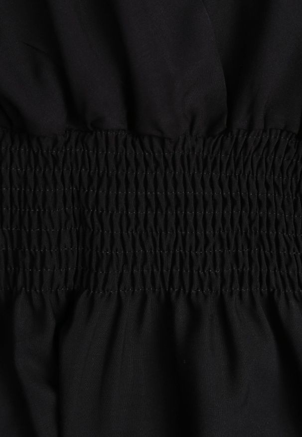 Born2be - Czarna Sukienka Clymiolea. Okazja: na co dzień. Kolor: czarny. Materiał: wiskoza. Długość rękawa: bez rękawów. Typ sukienki: proste, kopertowe. Styl: boho, elegancki, casual. Długość: maxi