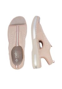 Rieker Sandały CEO-V59B5-31 Różowy jasny. Kolor: różowy. Materiał: materiał #6