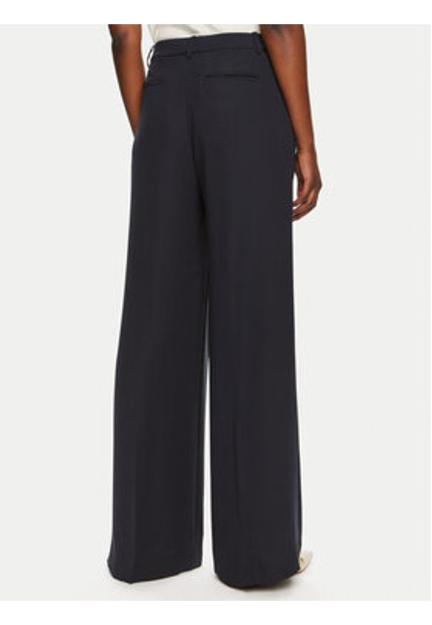 Lauren Ralph Lauren Spodnie materiałowe 200908891002 Granatowy Wide Leg. Kolor: niebieski. Materiał: syntetyk