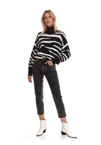 TOP SECRET - Jeansowe cygaretki damskie. Kolor: szary. Materiał: jeans #6