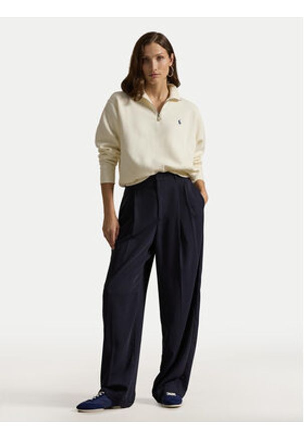 Polo Ralph Lauren Bluza 211851659007 Écru Relaxed Fit. Typ kołnierza: polo. Materiał: bawełna