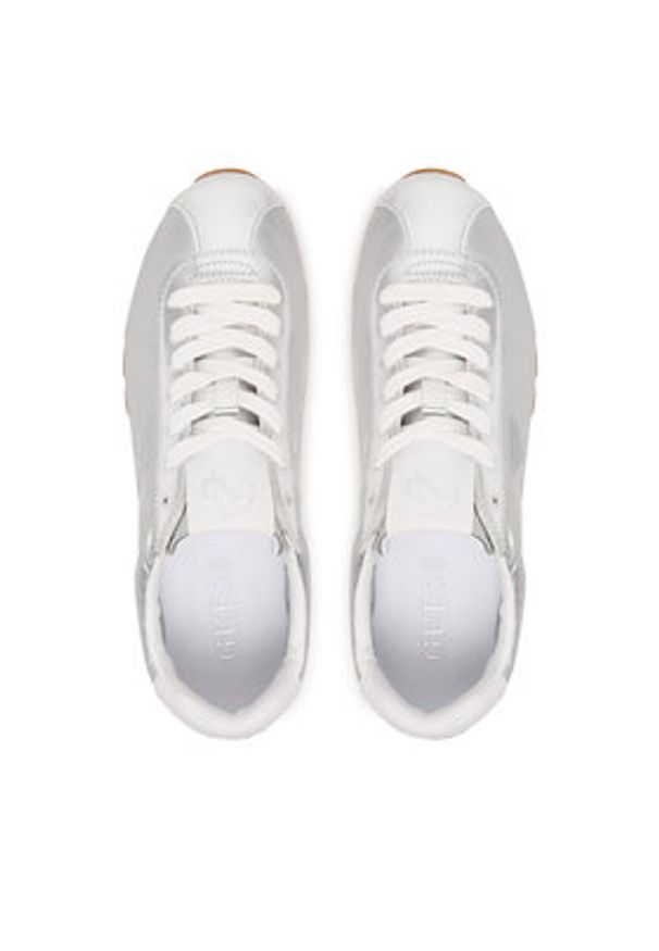 Guess Sneakersy FLPTH2 FAM12 Srebrny. Kolor: srebrny. Materiał: skóra