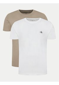 Calvin Klein Jeans Komplet 2 t-shirtów Monologo J30J320199 Kolorowy Regular Fit. Materiał: bawełna. Wzór: kolorowy