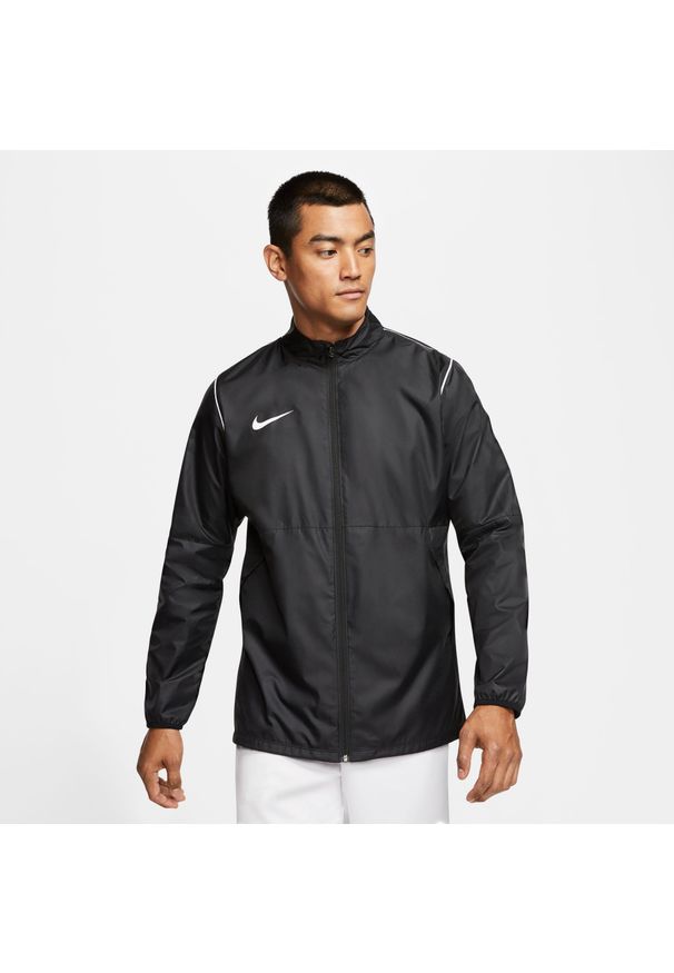 Kurtka Przeciwdeszczowa do biegania Męska Nike Park 20. Kolor: biały, wielokolorowy, czarny. Materiał: syntetyk