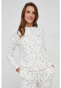 Answear Lab Piżama damska kolor biały. Kolor: biały. Materiał: dzianina. Długość: długie #4