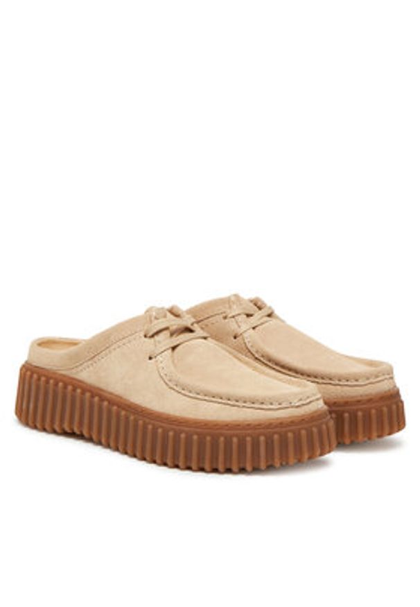 Clarks Klapki Torhill Mule 26181197 Écru. Materiał: skóra