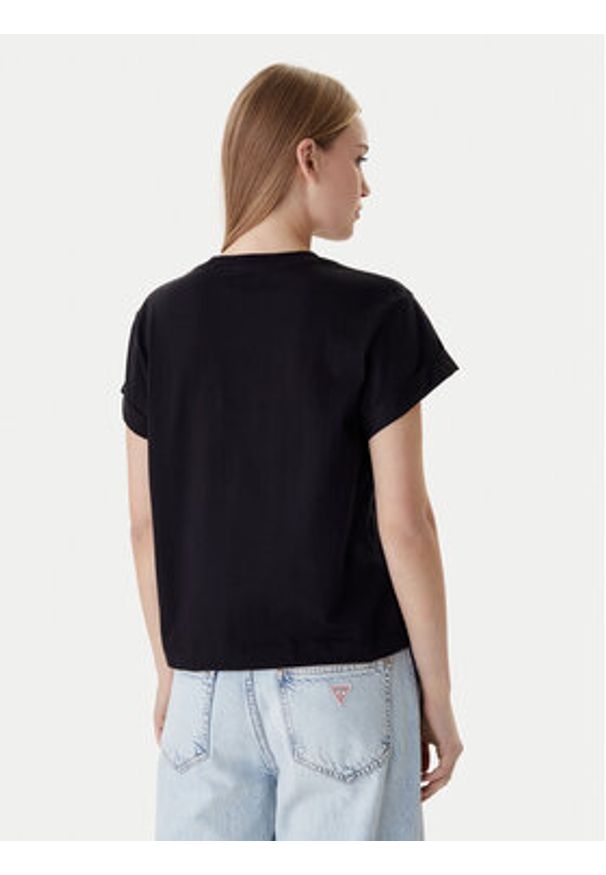 Guess T-Shirt W6RI30 I3Z14 Czarny Regular Fit. Kolor: czarny. Materiał: bawełna