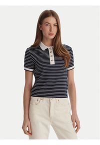 Guess Polo W6GP17 K2946 Granatowy Regular Fit. Typ kołnierza: polo. Kolor: niebieski. Materiał: wiskoza #1