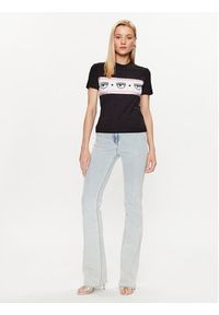 Chiara Ferragni T-Shirt 74CBHF03 Czarny Regular Fit. Kolor: czarny. Materiał: bawełna #5