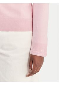 TOMMY HILFIGER - Tommy Hilfiger Sweter WW0WW40098 Różowy Regular Fit. Kolor: różowy. Materiał: bawełna, syntetyk #3