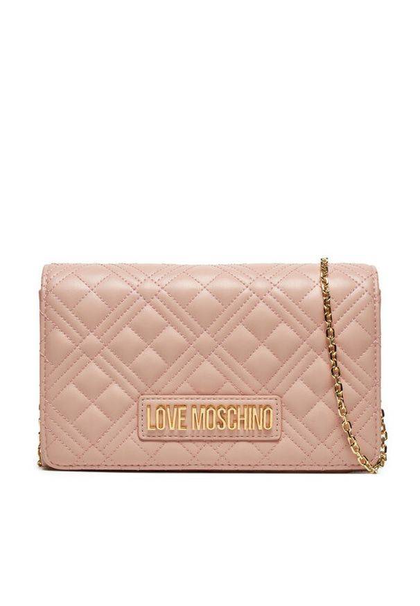 Love Moschino - LOVE MOSCHINO Torebka JC4079PP0LLA0601 Różowy. Kolor: różowy. Materiał: skórzane