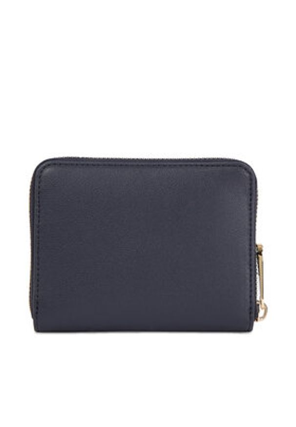 TOMMY HILFIGER - Tommy Hilfiger Duży Portfel Damski Poppy Plus Med Za AW0AW15259 Granatowy. Kolor: niebieski. Materiał: skóra
