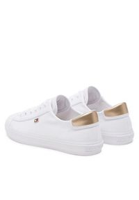 TOMMY HILFIGER - Tommy Hilfiger Sneakersy Vulc Canvas Lace Up Sneaker FW0FW08647 Biały. Kolor: biały. Materiał: materiał