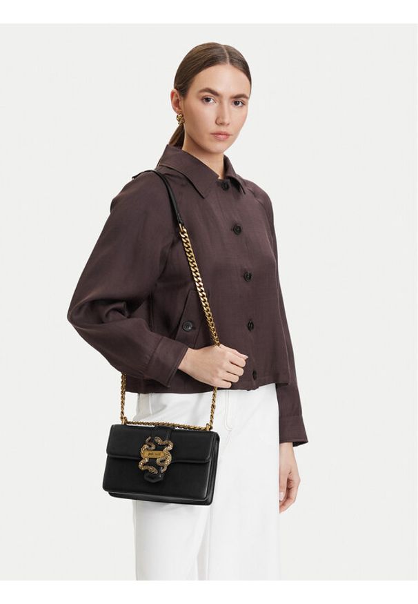 Just Cavalli Torebka 80RA4BAF ZSA89 Czarny. Kolor: czarny. Materiał: skórzane