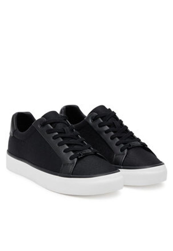 Calvin Klein Sneakersy Vulc Lace Up - Jacq HW0HW02412 Czarny. Kolor: czarny. Materiał: materiał