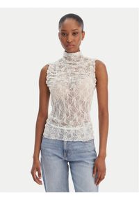 Vero Moda Bluzka Lisa 10337963 Biały Tight Fit. Kolor: biały. Materiał: syntetyk #1