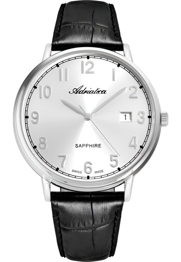 Zegarek Adriatica Zegarek męski Adriatica A1283.5223Q czarny. Kolor: czarny