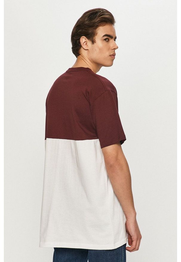Vans - T-shirt. Okazja: na co dzień. Kolor: biały. Materiał: dzianina. Wzór: gładki. Styl: casual