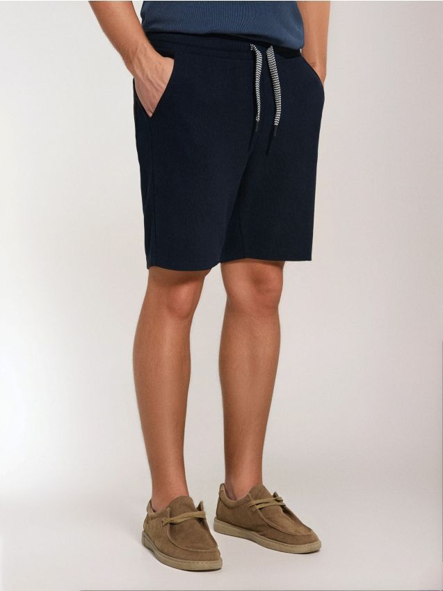 Niebieskie szorty Sinsay ZM674-59X - Szorty męskie - myBaze.com