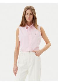 Polo Ralph Lauren Koszula 211968896003 Różowy Classic Fit. Typ kołnierza: polo. Kolor: różowy. Materiał: bawełna #1