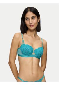 Triumph Biustonosz balkonetka Crazy Stupid Love 10222359 Niebieski. Kolor: niebieski. Materiał: syntetyk #1