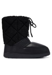 Love Moschino - LOVE MOSCHINO Śniegowce JA24422G0NISJ00Bcz Czarny. Kolor: czarny. Materiał: skóra