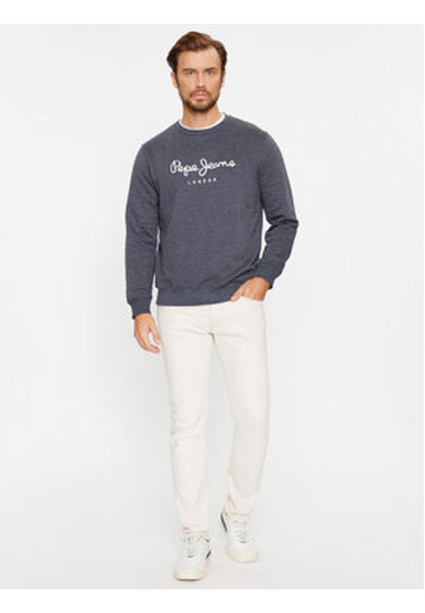Pepe Jeans Bluza Nouvel PM582522 Granatowy Regular Fit. Kolor: niebieski. Materiał: bawełna, syntetyk