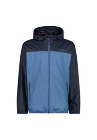 Kurtka wodoodporna z kapturem CMP. Typ kołnierza: kaptur. Kolor: niebieski. Sport: turystyka piesza #1