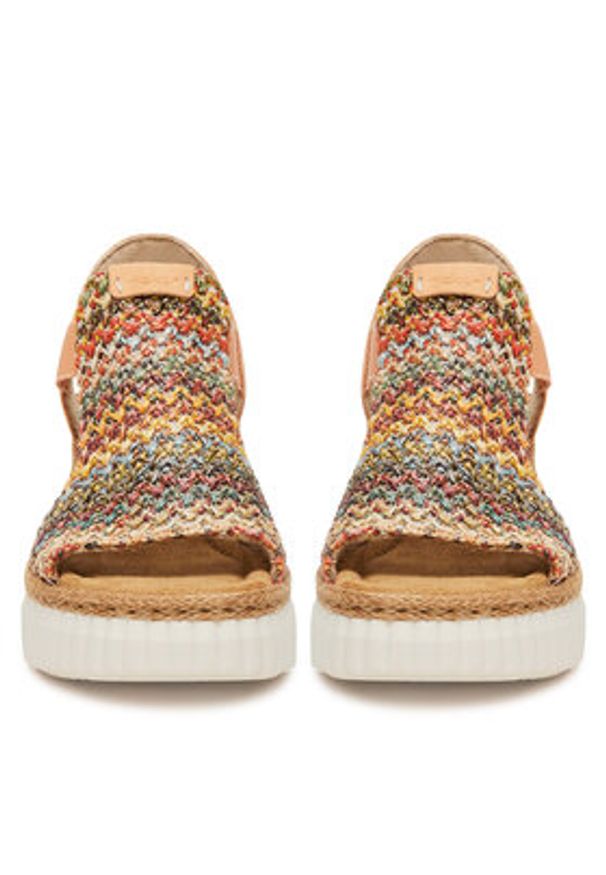 Rieker Sandały CEO-69172-92 Kolorowy. Materiał: syntetyk. Wzór: kolorowy