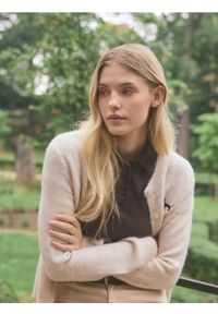 Reserved - T-shirt polo - ciemnobrązowy. Typ kołnierza: polo. Kolor: brązowy. Materiał: bawełna