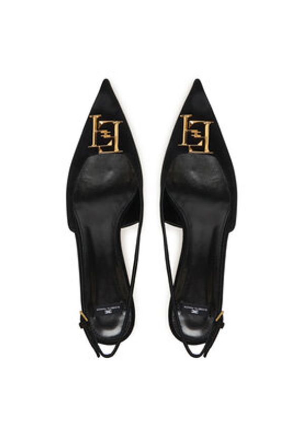 Elisabetta Franchi Czółenka SA17L61E2 Czarny. Kolor: czarny. Materiał: zamsz, skóra