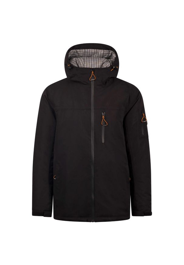TRESPASS - Kurtka Męska Kirkbost. Kolor: czarny. Sport: turystyka piesza