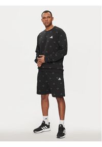 Adidas - adidas Bluza Seasonal Essentials Monogram Graphic IS1828 Czarny Regular Fit. Kolor: czarny. Materiał: bawełna #5