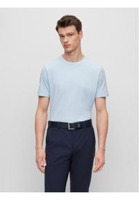 BOSS - Boss T-Shirt Thompson 50468347 Błękitny Regular Fit. Kolor: niebieski. Materiał: bawełna #1